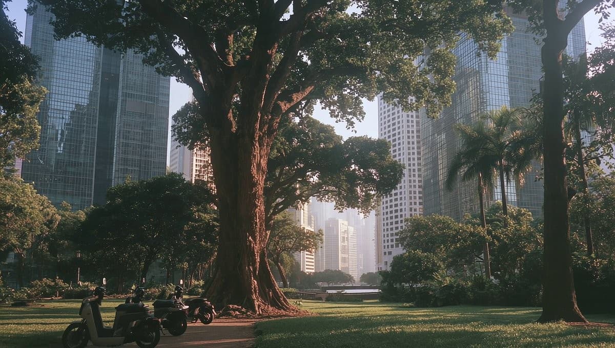 Still from a Flux 3 autumn park short by Umesh