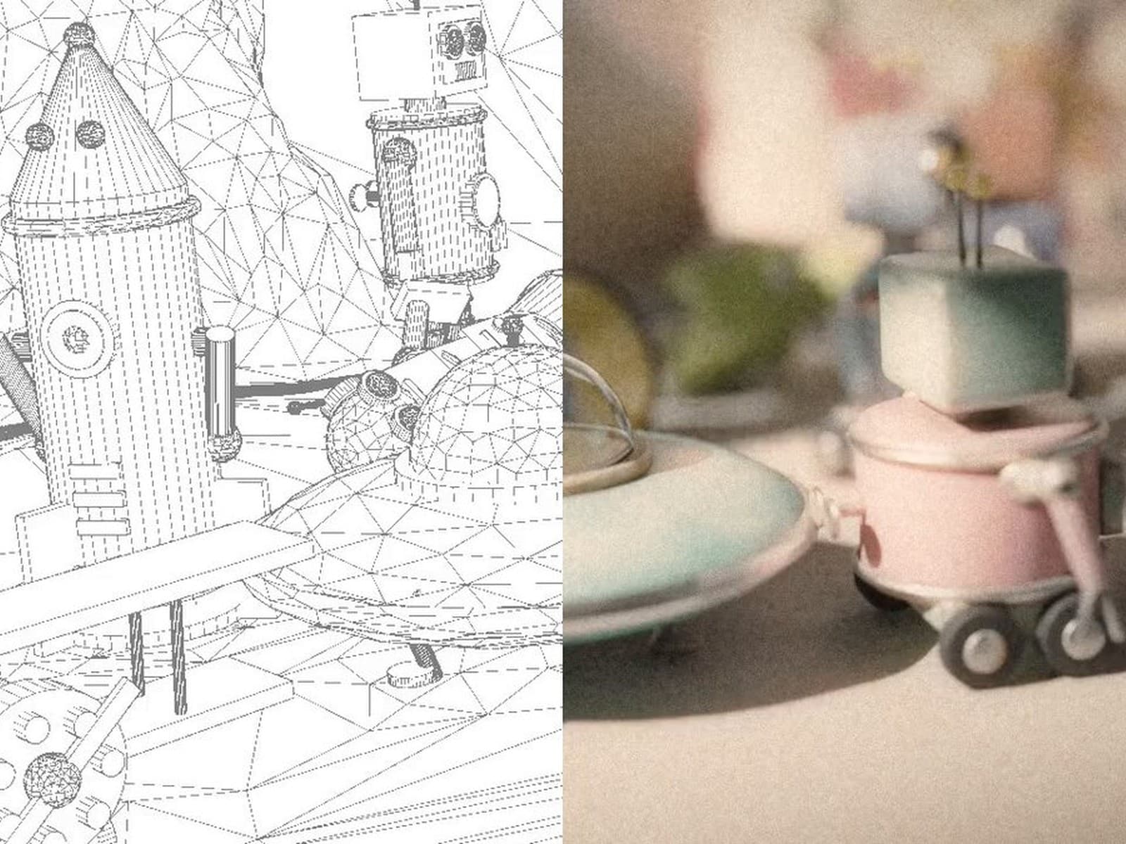 The AI ran the whole 3D scene, start to finish