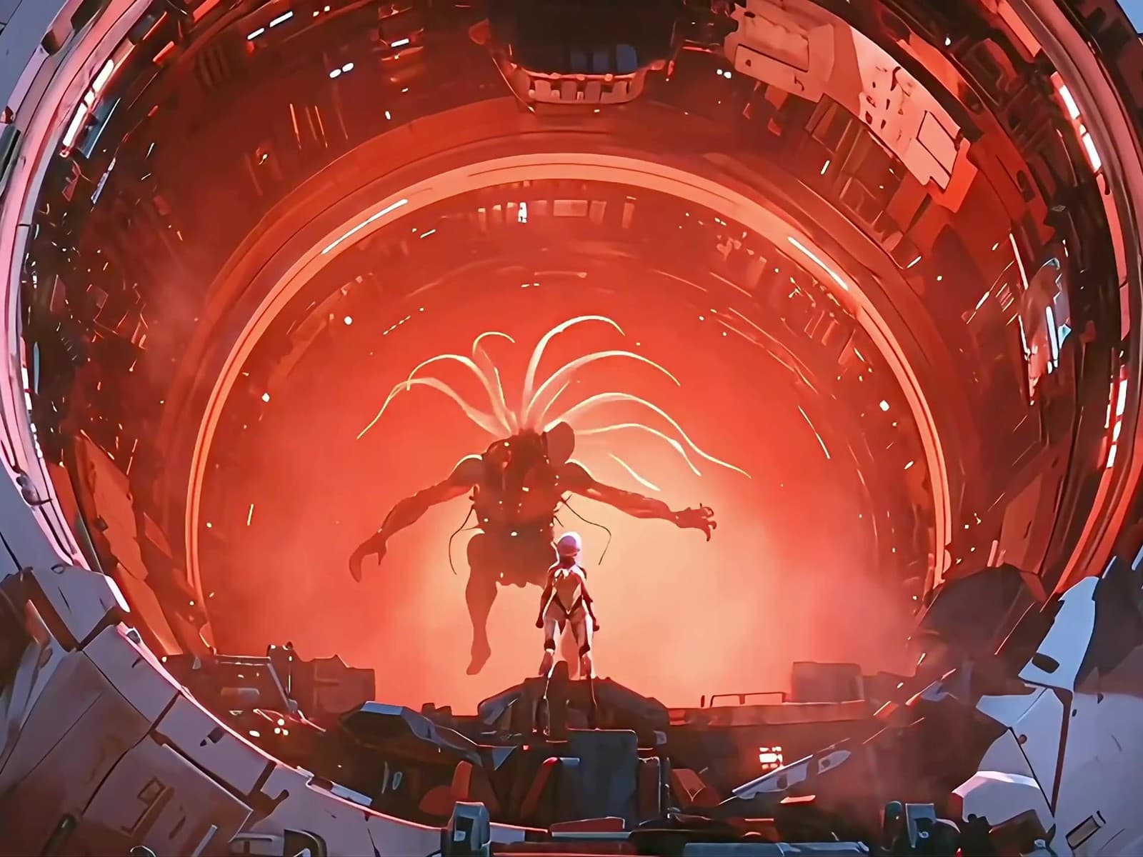Cyberpunk anime that plays like manga pages brought to life